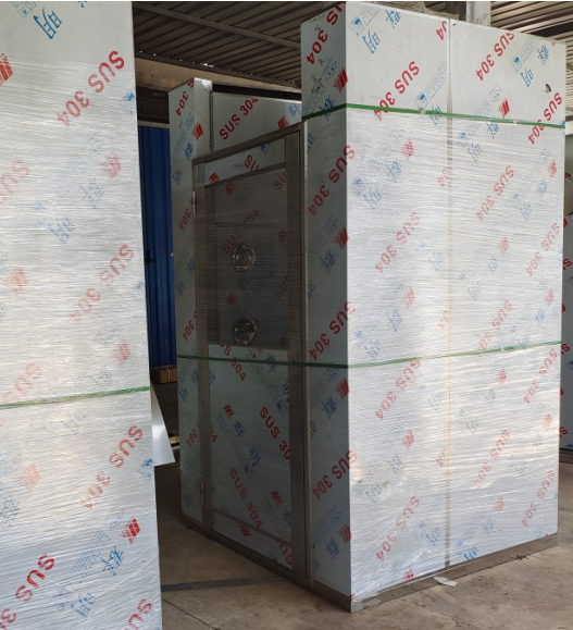 1400*1400*2200雙人三吹不銹鋼風(fēng)淋室(智能語音)